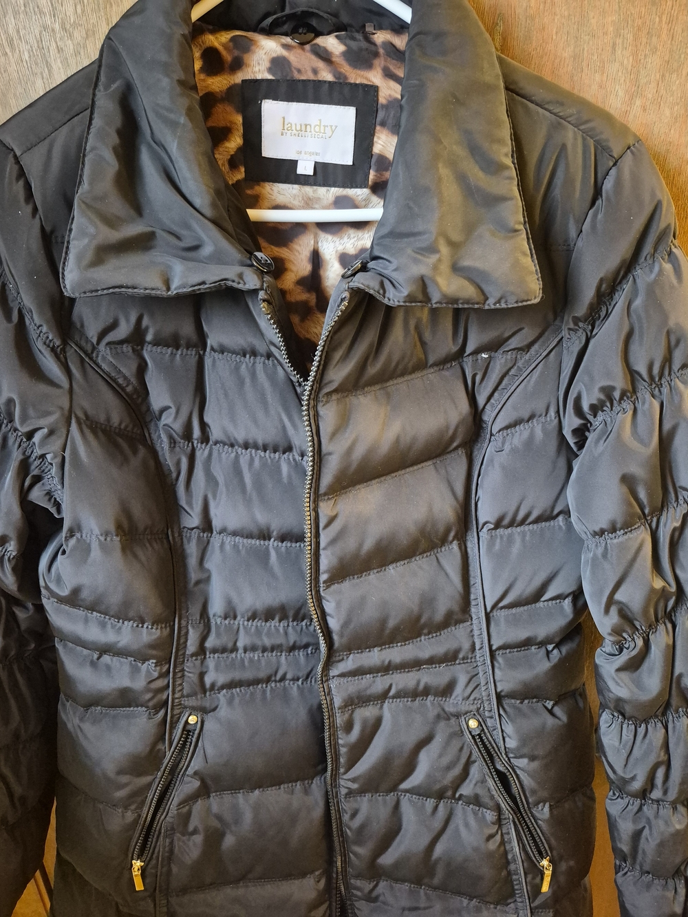 Laundry by Shelli Segal Black Puffer Jacket